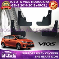 Mudguard for Toyota Vios 2007 2008 2009 2010 2011 2012 2013 2014 2015 2016 2017 2018 2019 2020 2021 