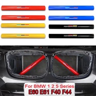 BMW 1pair ABS Car Front Grille Trim Strips Cover V Brace For BMW E60 E61 1 2 5 Series F40 F44 M Perf