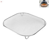 Stainless Steel Air Fryer Rack Mesh Steamer for Ninja Crispi FN101GY FN103 20cm
