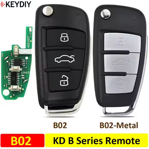 KEYDIY B02 B02-Metal Universal B Series Remote Control Car Key for KD900 URG200 KD-X2 Mini KD Genera