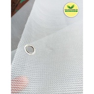 TERBAIK Paranet Nylon Kualitas Premium 85 Persen - warna PUTIH Sudah Ada Mata Ayamnya