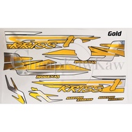 Kriss 110 Kiss 1 Kriss FL Kriss 2 CHROME OVERLAP 3D Cut Special Custom Body Cover Set Stripe Sticker