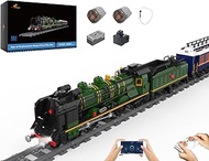JMBricklayer Train Set for Adults 51105, RC City Train Building Toy with Train Tracks, Lighting Stea