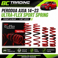 KYB Ultra Flex Lowered Sport Spring for Perodua Axia 2014-2023 1 Set 4PCS