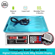 Timbangan Buah 40KG / Digital Computing Scale 40kg Double Display - timbangan digital murah promo - 