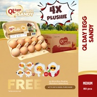 [JUNE PROMO] Buy 80pcs QL Eggs Day 1 Sandy Medium FREE 4pcs QL Eggs Plushie