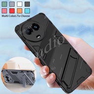 For Realme 11x 11 12x 12+ 12 Pro+ 5G 2024 Shockproof Hard Plastic Phone Case With Protective Car Hol