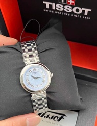 tissot 天梭力洛克 嘉麗小美人T126石英女錶 冰藍色鋼帶錶