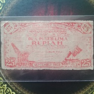 Uang PRRI 25 rupiah 1959 fine
