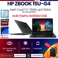 [🔥SALE ] HP Zbook 15U-G4 i7 7th Generation AMD FirePro W4190M (2GB GDDR5) 32GB DDR4 RAM 512GB M.2