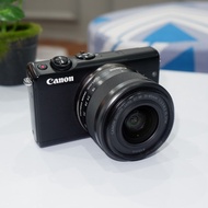 Kamera Mirrorless Canon Eos M100 Kondisi Second Baik Siap Pakai