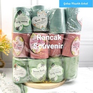 Isi 24 Pcs Souvenir Gelas Plastik Kemasan Plastik Bonus Kartu Ucapan Terimakasih Souvenir Pernikahan