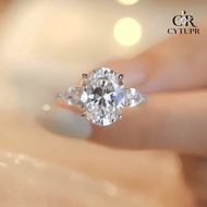 [CYTUPR] Moissanite 5ct Diamond Ring Luxury Classy Ring