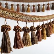 Phụ Kiện Rèm Cửa Viền Tua Rua Trang Trí Viền Đáy Rèm Cửa Phong Cách Châu Âu Hạt Pha Lê Viền Rèm Cửa