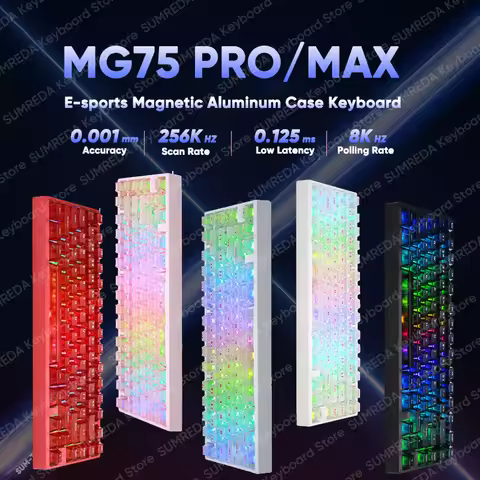 IROK MG75 PRO MG75 Max Magnetic Gaming Mechanical Keyboard RT0.001mm 8K 0.125ms Delay Aluminium RGB