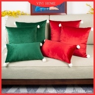 Christmas Decorations Throw Pillow Cover 45x45 50x50 Dutch Velvet Party Sofa Decoration Pillow Case 