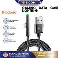 Mcdodo CA-627 Gaming Cable 90 Degree Design 2A IP Cable CA-6271 CA-6270 1.2M 1.8M LED Light Cable Ga