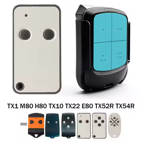 ROGER Remote Control Gate E80 TX52R TX54R TX22 TX10 TX1 M80 H80 Garage Door Opener Remote Control Ke