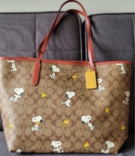 Coach x Snoopy tote bag