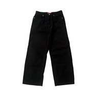 Lone Chaser Wide Fit Black Jeans Korean Brand (Baggy Bootcut)