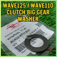 WAVE125 / WAVE110 CLUTCH BIG GEAR WASHER THRUST ORIGINAL 100 % ( 90403-KPH-900 )  - 17MM