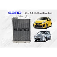 SARD Radiator Myvi 1.3 1.5 K3-VE YRV Turbo Myvi Lagi Best Aluminium Alloy Radiator Dual / Triple Cor