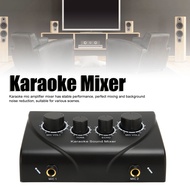 Karaoke Sound Mixer Plug and Play Music Volume Control Mini Stereo Sound Mixer for Home Theatre System