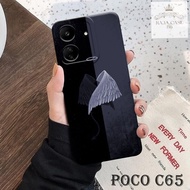 HP Case Latest C65poco - Rajacase - cellphone casing C65poco - BLACK case Motif - Cellphone protecto