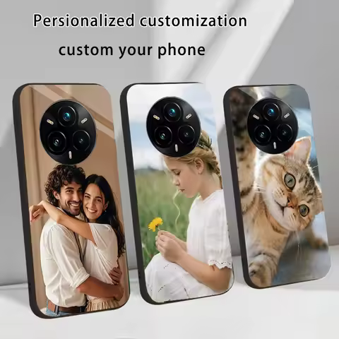 Custom Tempered Glass Case for Realme 14 Pro Plus 13 12 11 10 12x 4G 9 8 7 6 5 3 7i 8i 9i 6i 5i 3i D