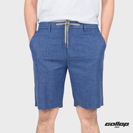 GALLOP : Mens wear LINEN SHORTS กางเกงขาสั้นผ้าลินิน รุ่น GS9022 สี Navy Blue น้ำเงิน / ราคาปรกติ 24