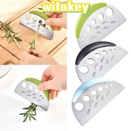 WITAKEY Vanilla Vegetable Greens Leaf Remover, Stainless Steel 7 Holes Herb Cutter Stripper,  Portab