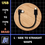 SPC DAC Type C to Type C L-side to Straight 8 Audio Cable OFC/SPCBraid