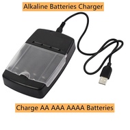 EU US AC Plug & USB Smart Battery Charger for LR03 AA LR6 AAA Alkaline 1.5V Rechargeable Batteries L