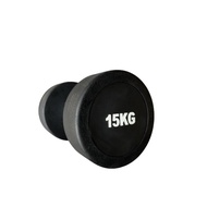 Dumbbell 15 kg Fitness Dumbbell Commercial Grade Rubberized Fixed Dumbbell in Single Unit