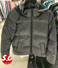 S.G ADIDAS DOWN PUFFA 羽絨外套 黑 防潑水 連帽 素面 保暖 女款 DM1949