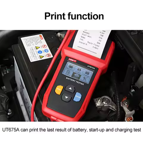 UNI-T Car Battery Tester UT673A UT675A 12V 24V DC Load Tester Capacity Meter Battery Checker Chargin