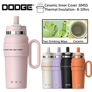 DODGE Mug Design Handheld Ceramic Liner Stainless Steel Vacuum Flask Thermos (900ml) 304SS
