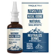 Nasomin® Nasal Iodine – Nasal Antiseptic Spray – Sanitize Your Nose of Germs - Iodine + Fulvic Acid