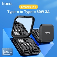 [New] HOCO U114 100% Original PD Fast Charging Set 3A Type C to Type-C Fast charge Cable,for Micro to Type-c / Lightning to Type-c / USB to Type-c adapter Mobile phone Card pin Contain on holder box for Android / iOS