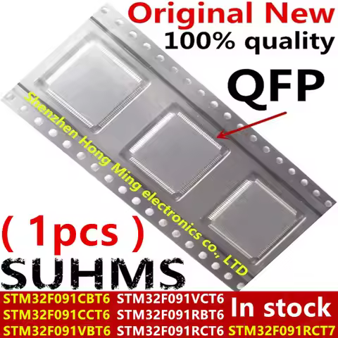 (1piece) 100% New STM32F091CBT6 STM32F091CCT6 STM32F091VBT6 STM32F091VCT6 STM32F091RBT6 STM32F091RCT