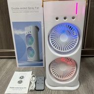 Double-ended Spray Fan Portable Humidifier Fan AIr Conditioner Household Small Air Cooler Hydrocooling Air Adjustment Fan