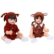 Foreign Trade Simulation Rebirth Doll 55cm Baby Doll Clothes Dress Up Hat Girl Play House Doll