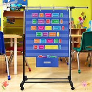 CACTU Standards Pocket Chart, Large Educational Classroom Pocket Chart, Durable Class Schedule Chart