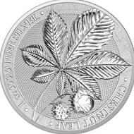 Silver chesenut leaf Germania mint 2021 1 oz Silver coin