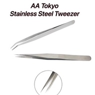 Stainless Steel Tweezers Forceps Straight Tip Tweezer Tool
