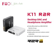 FiiO K11 R2R DAC and Headphone Amplifier for Home Audio or PC, 6.35mm and Balanced 4.4mm, RCA, Coaxi