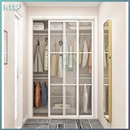 Metal wardrobe customization 1.6 meters open walk-in hangers DIY corner cloakroom wall hanging storage cabinet frame