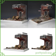 [PrettyiaedMY] 1:35 Scale Bridge Architecture Building Model Assembly, Layout Scenery Model, Street 