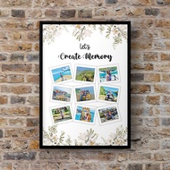 Customized Gift Photo Frame "COLLAGE 9Photo" for Her / Him [FREE FRAME]