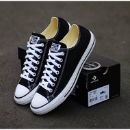 HITAM Converse Shoes. All Star Comme Des Garcons Don't Play Bosque. Low High-Black White (CDG) Classic Black Casual School Casual Sneakers Shoes